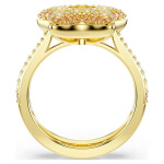Sublima ring Round cut, Star, Multicolored, 18K gold finish